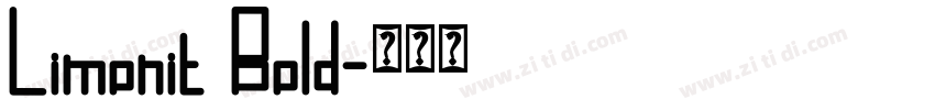Limonit Bold字体转换 Limonit Bold字体转换